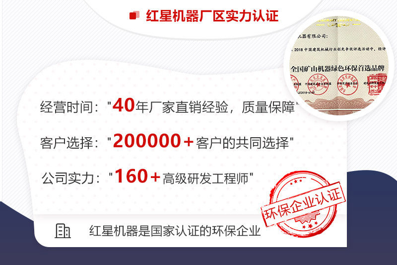 紅星是國家認證的環(huán)保型機制砂設備企業(yè)，可助您順利投產