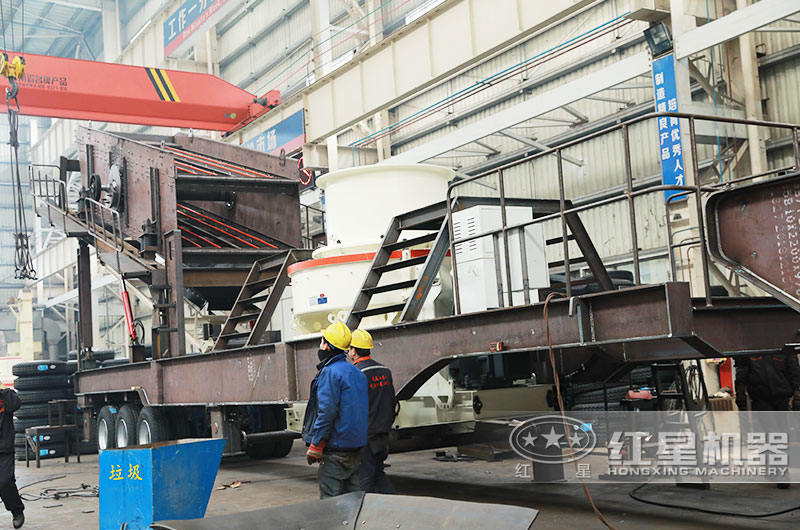 沖擊式移動(dòng)制沙機(jī)，出料級配合理粒形好看