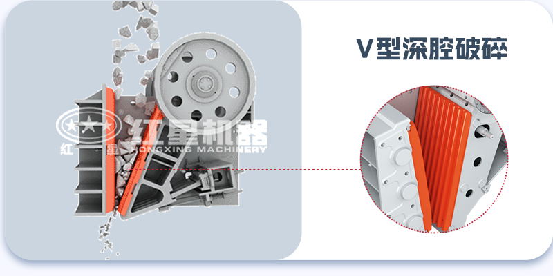 顎式破碎機破碎物料方式